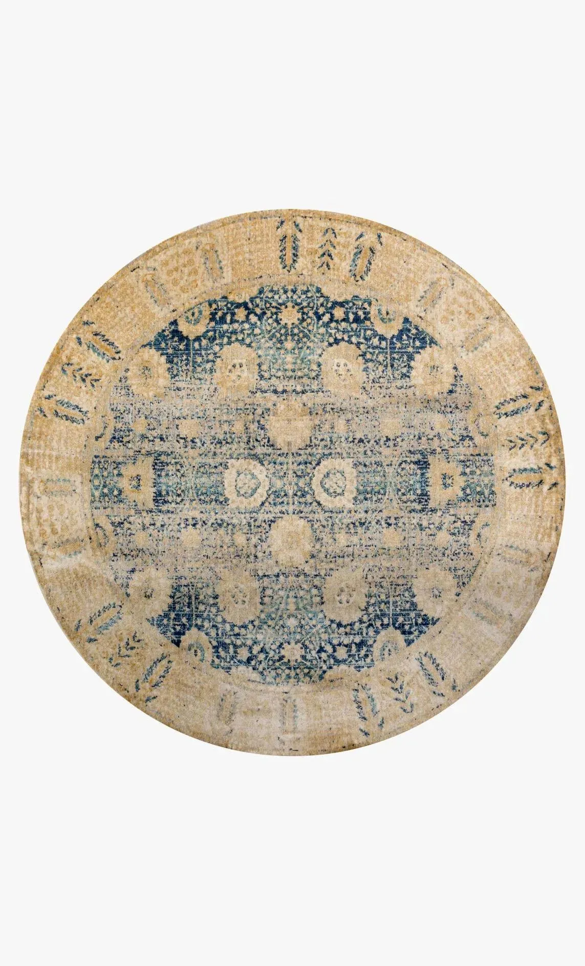 Anastasia AF-09 Blue/Gold Rug