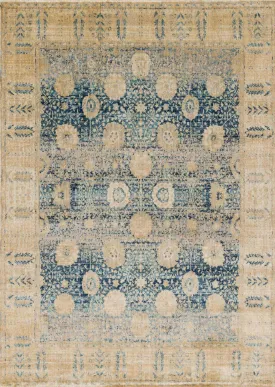 Anastasia AF-09 Blue/Gold Rug
