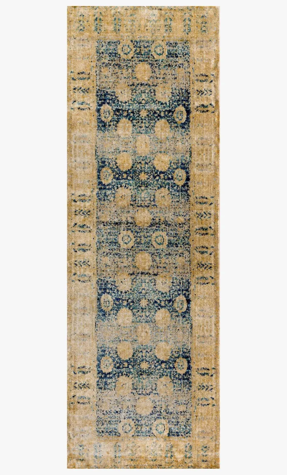 Anastasia AF-09 Blue/Gold Rug