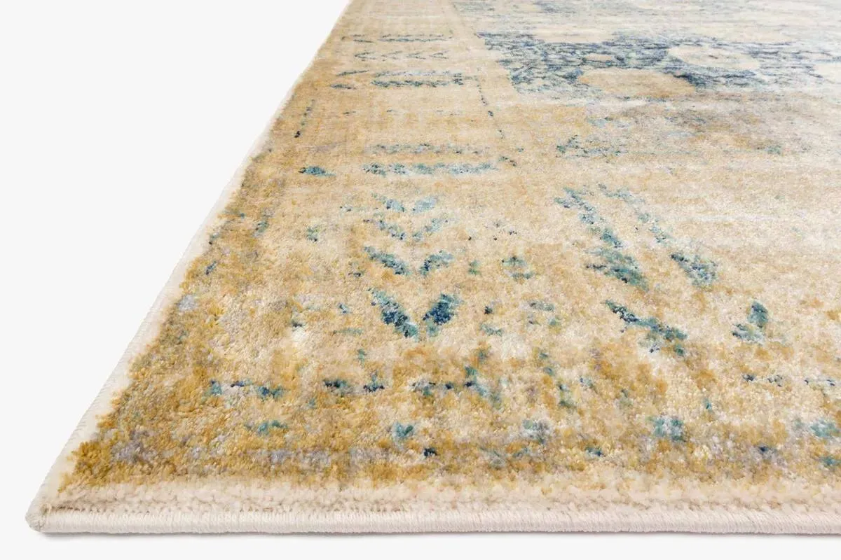 Anastasia AF-09 Blue/Gold Rug