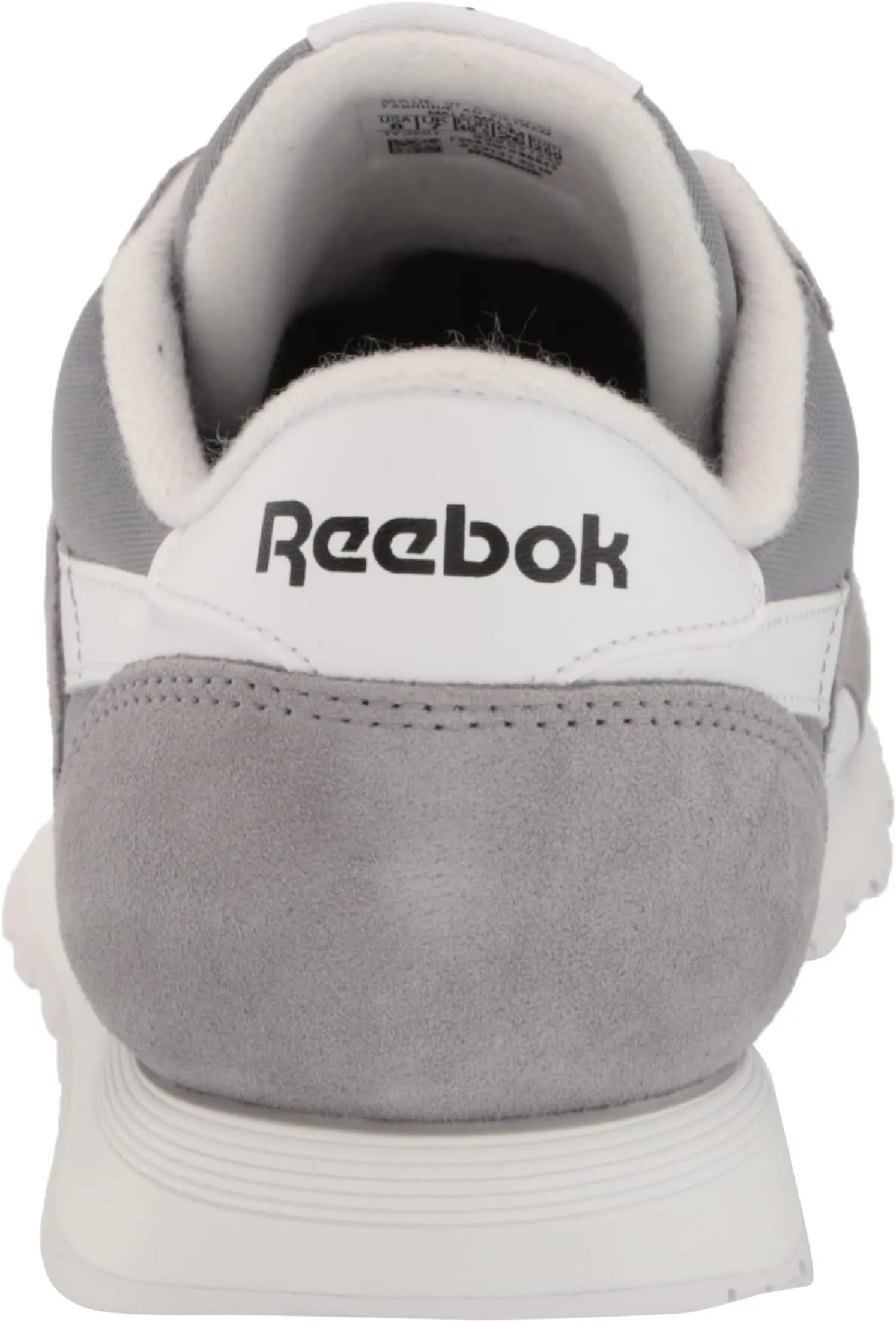 Classic Nylon Reebok Sneaker in Pure Grey/White