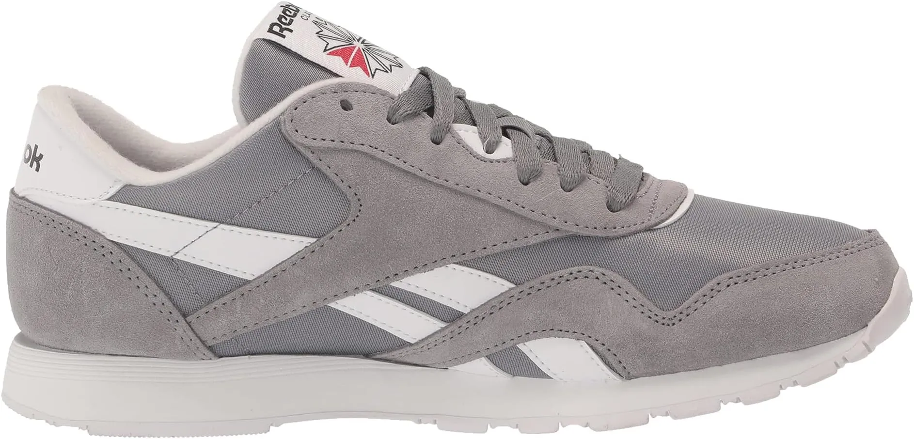 Classic Nylon Reebok Sneaker in Pure Grey/White