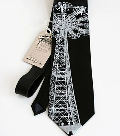 Coney Island Parachute Jump Necktie
