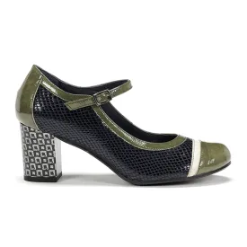 Dorking Rodin D8669 Heeled Mary Jane (Women) - Campbel/Suga Navy/Herb