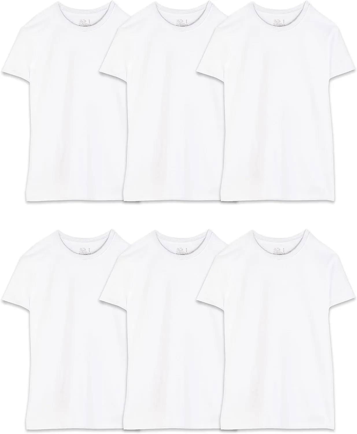 Fruit of the Loom Men's Undershirts, Moisture Wicking & Tag Free, Short Sleeve Crew T-Shirts