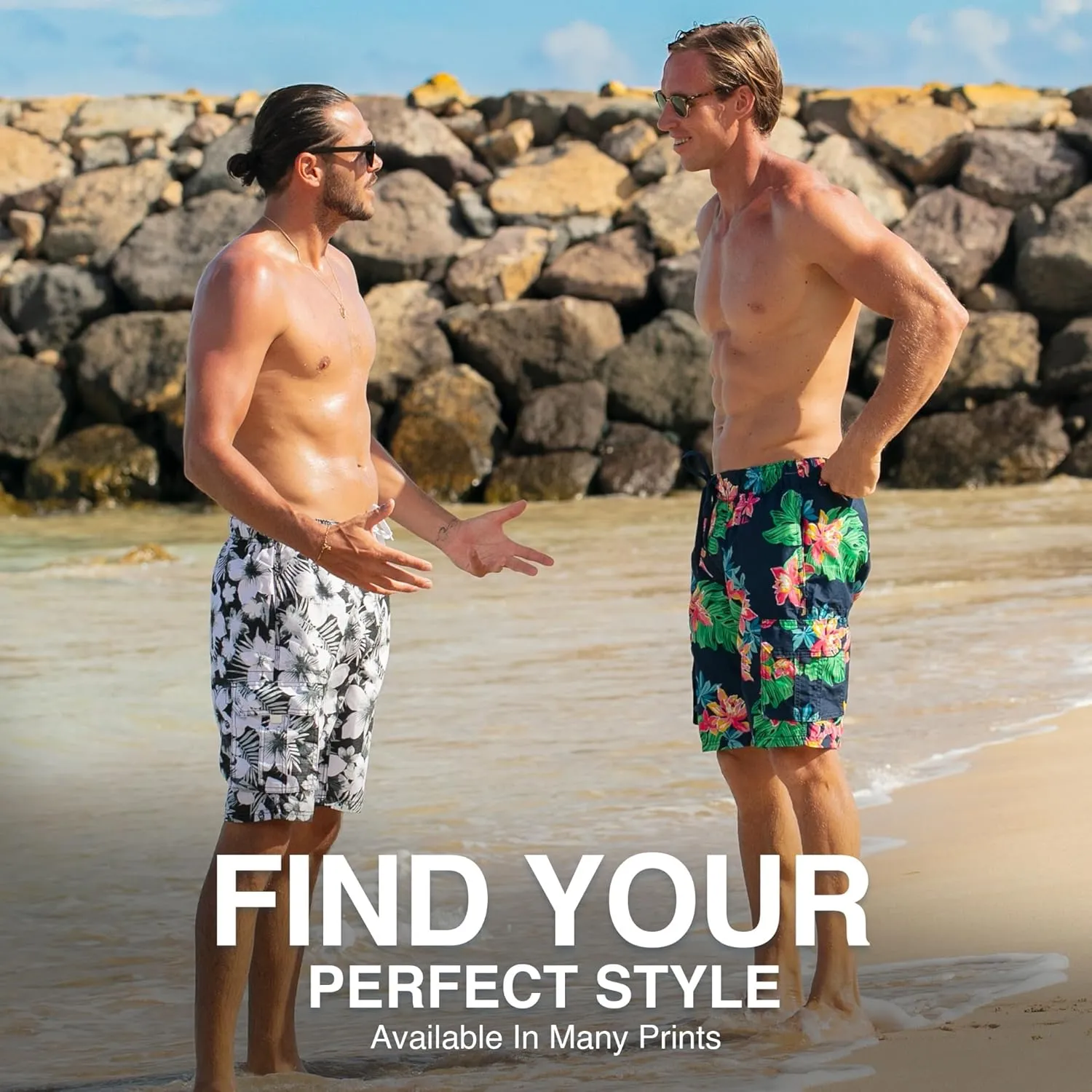 Kanu Surf Men's Infinite Swim Trunks (Regular & Extended Sizes)