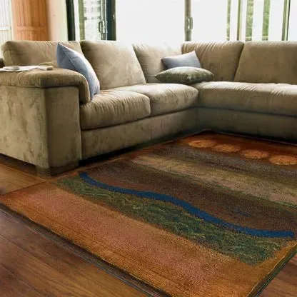 Kharma II 167X Gold/ Green Rug
