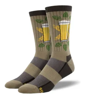 Men's Merino Wool Home Brew Crew Sock - Army