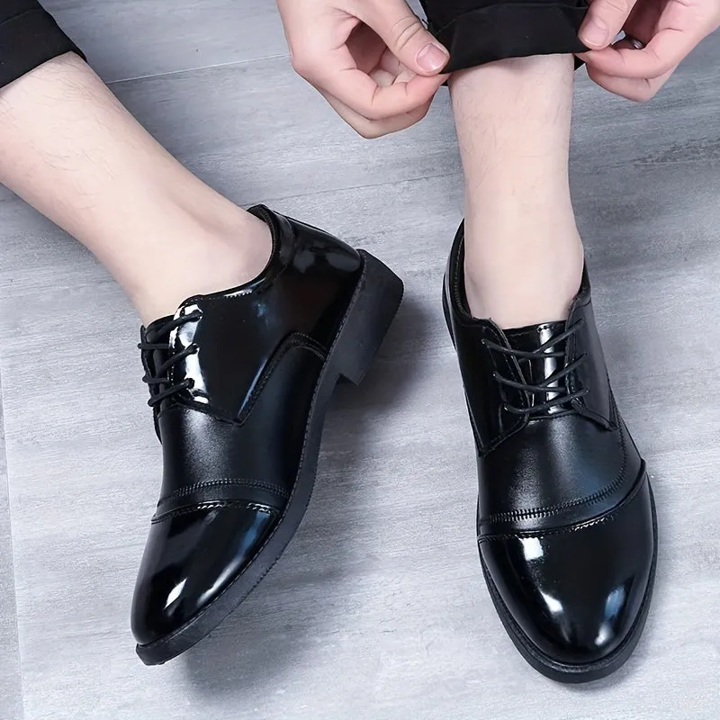 Premium Split Leather Derby Shoes Stylish Durable NonSlip Footwear