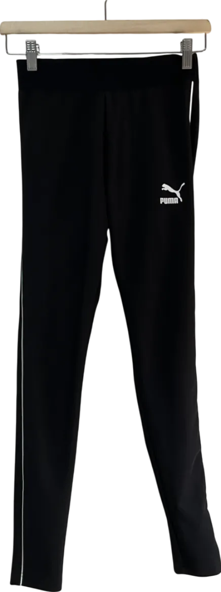 Puma Black High Waisted Leggings UK XS