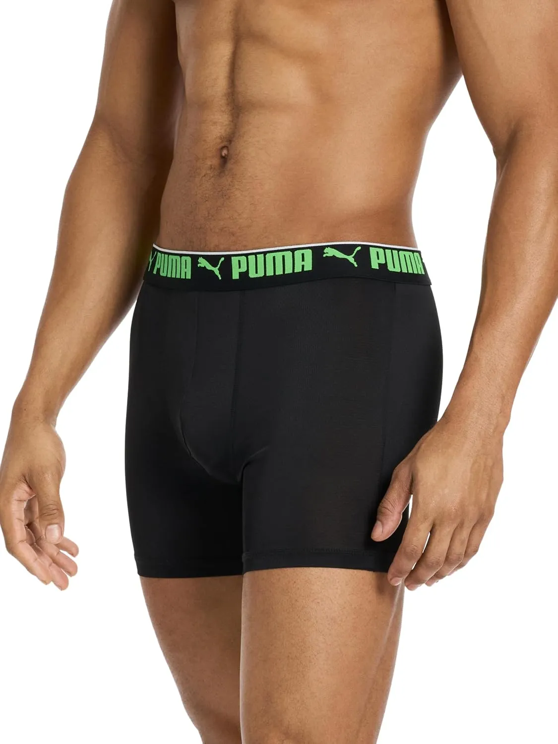 PUMA Men's 360-degree Mesh 5 Pack Boxer Briefs