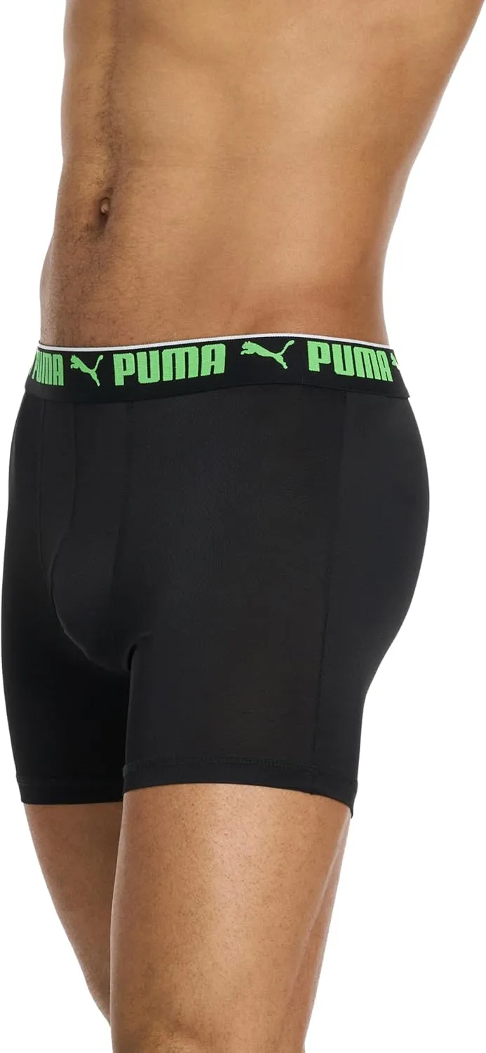 PUMA Men's 360-degree Mesh 5 Pack Boxer Briefs