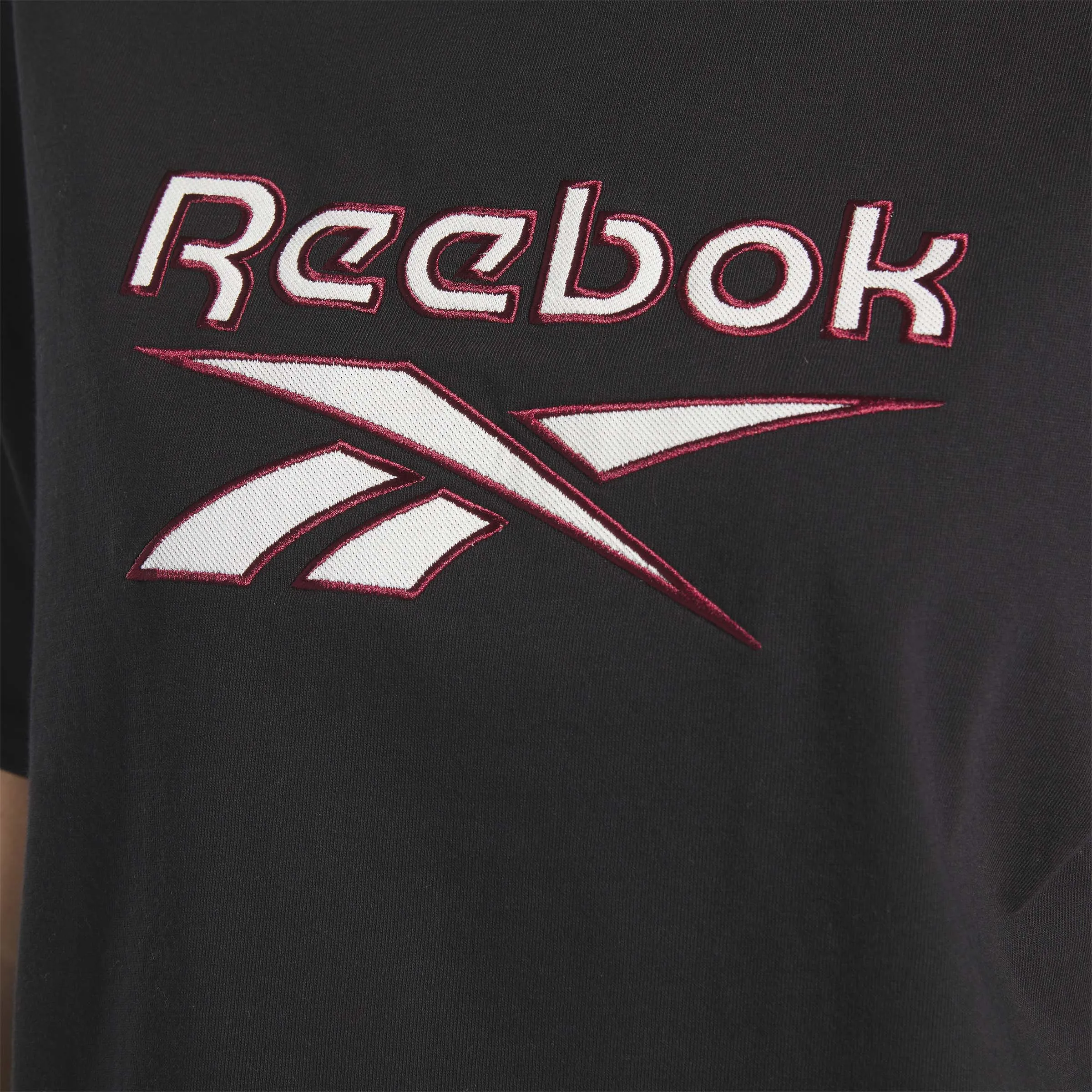 Reebok Classics Big Logo Cropped T-Shirt Black