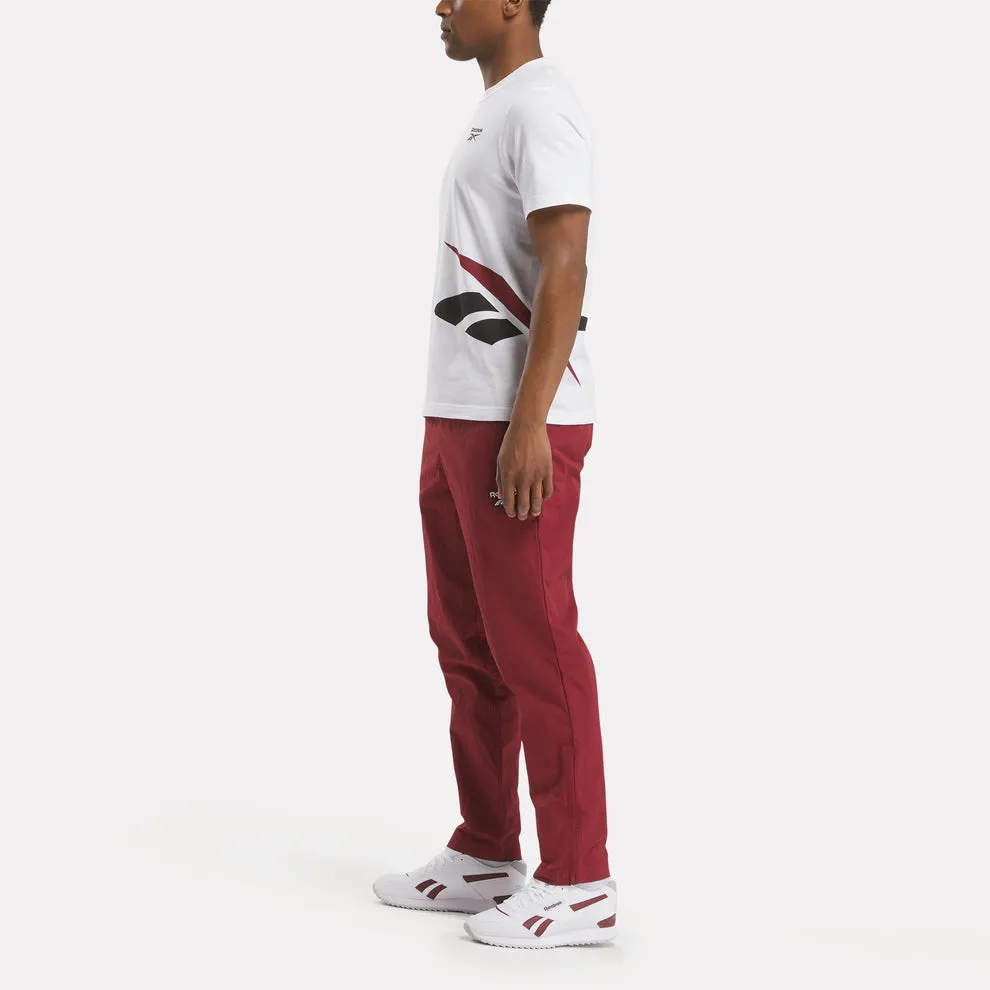 REEBOK MEN'S IDENTITY CROSS CHECK WHITE TEE