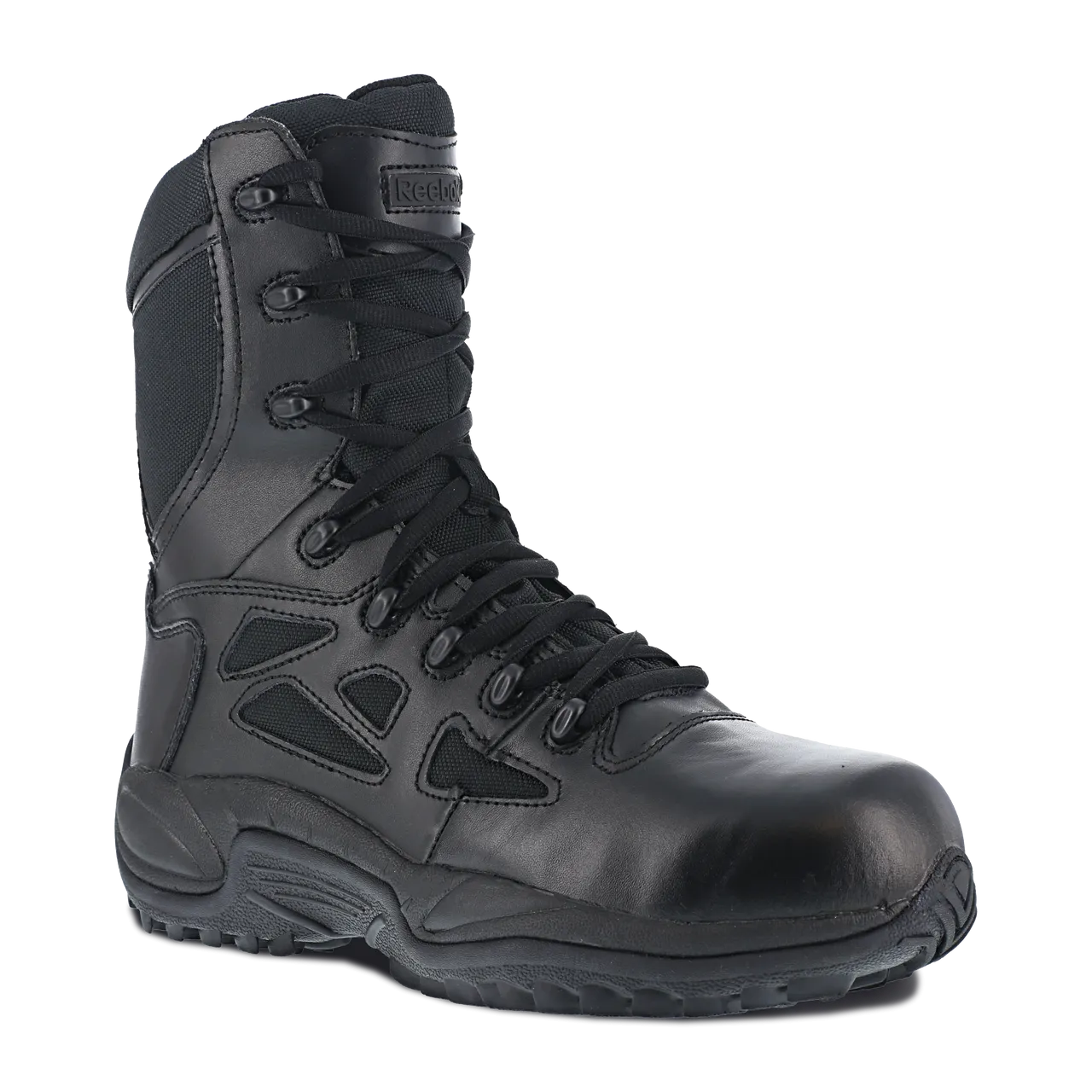 Reebok Rapid Response 8" Stealth Boots with Side Zipper - RB8874