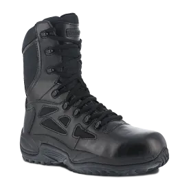 Reebok Rapid Response 8" Stealth Boots with Side Zipper - RB8874