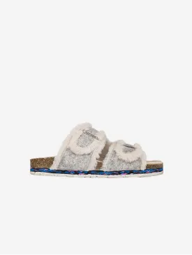 The Nuo Fluff Vegan Slippers | Grey