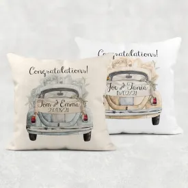 Wedding Car Mr & Mrs Cushion